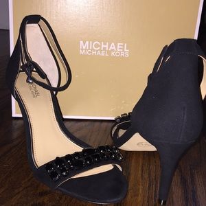 Michael Kors Rhinsetone Suede Heel